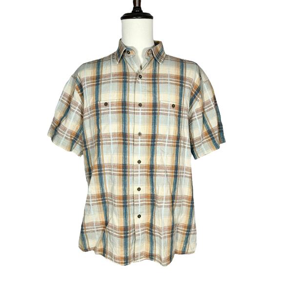 Kuhl | Men | Skorpio Plaid Linen Blend Outdoor Casual Button Up Shirt | XXL - Picture 1 of 10